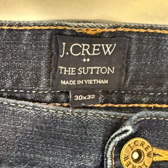 J. Crew Dark Blue Straight Jeans - Picture 2 of 4
